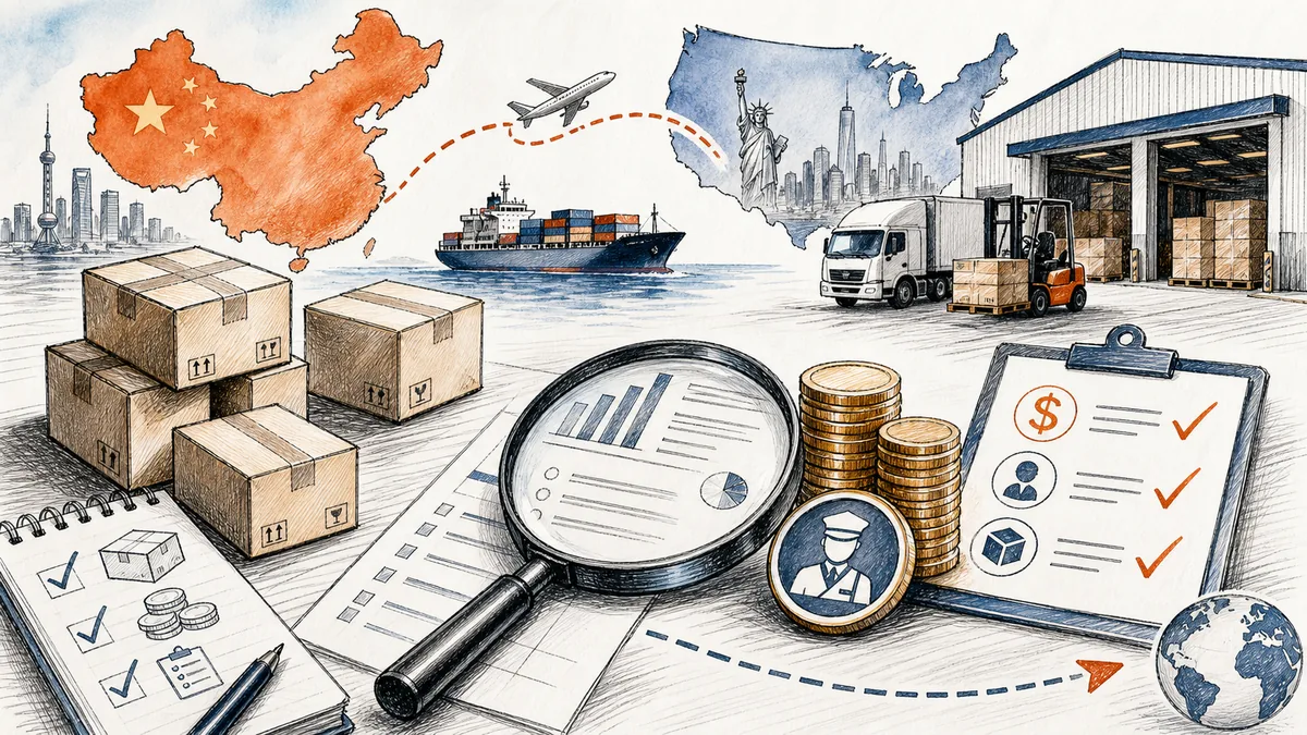 De minimis and FBA test orders from China